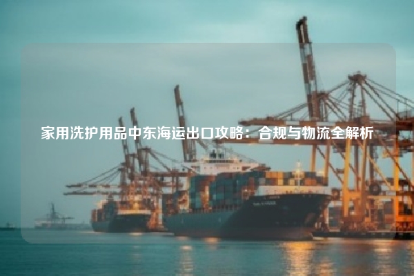 家用洗护用品中东海运出口攻略：合规与物流全解析