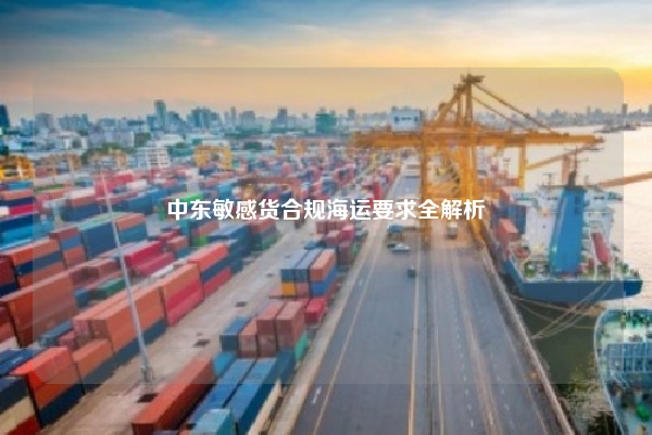 中东敏感货合规海运要求全解析