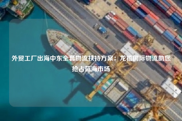 外贸工厂出海中东全套物流扶持方案：龙禧国际物流助您抢占蓝海市场